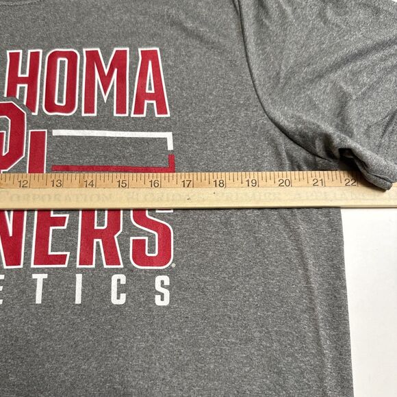 Oklahoma Sooners Athletics Large Tshirt Heather Gray Tee Mens L NWOT - Picture 3 of 7